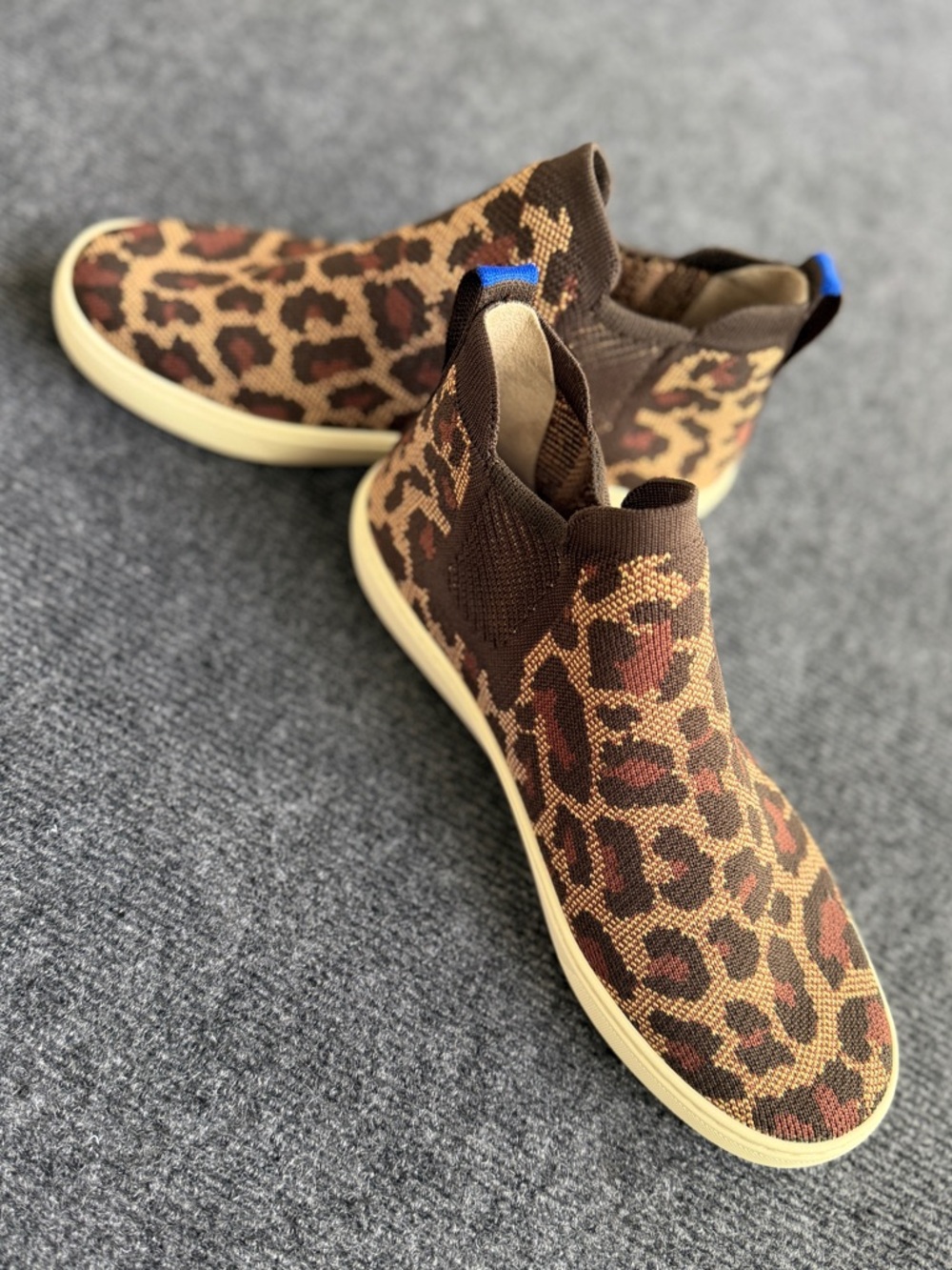 Rothy’s The Slip On Sneaker – Leopard Print – Size 9 - Picture 1 of 11